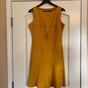 Enfocus Studio Mustard Yellow Midi Dress